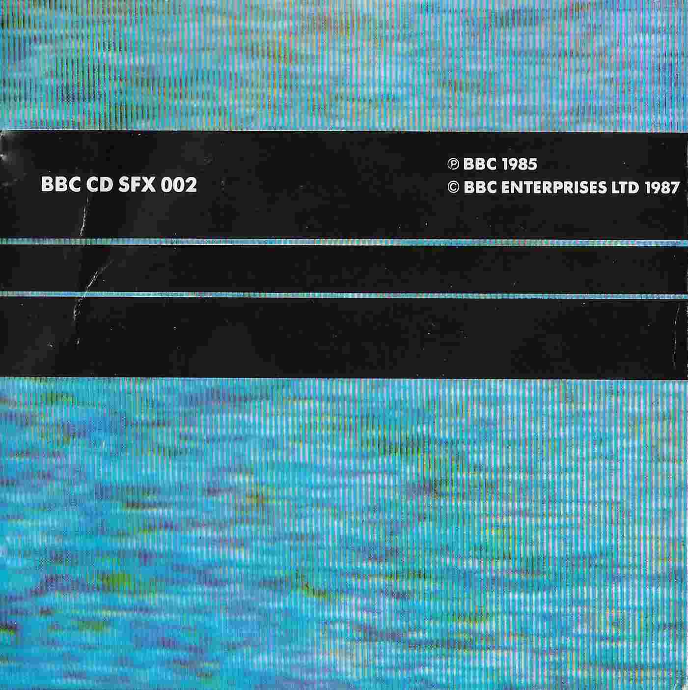 Middle of cover of BBCCD SFX002